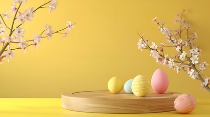 easter still life with eggs