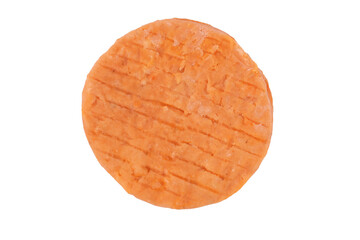fish cutlet on white background