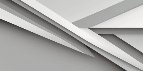 Obraz premium Abstract white and black building architecture technology tringle arrow lines seamless concept geometric white background. use for template, wallpaper vector illustration. 