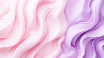 Fototapeta premium Flowing pink and lavender silk fabric pattern