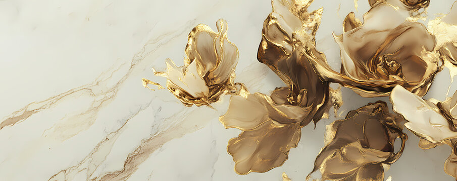 Fototapeta Luxurious and Elegant Bright Gold Matte Desktop Wallpaper