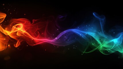 Fototapeta premium Abstract Colorful Smoke Waves Design Background