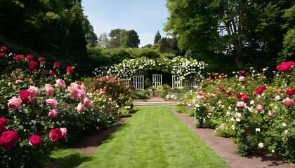 A view of an English Country Garden