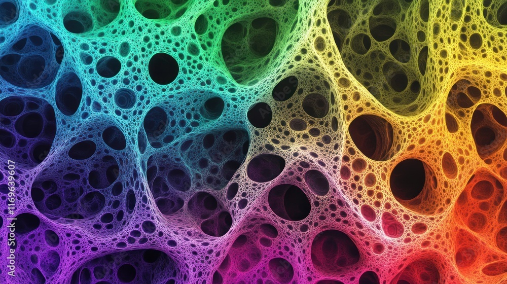 Poster Abstract Rainbow Colored Cellular Network Structure