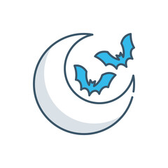 Halloween Night vector icon