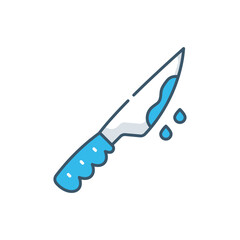 Blood Knife vector icon vector icon