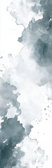 Obraz premium Muted gray and soft white watercolor pattern. Abstract background featuring subtle brush strokes and smooth splashes. Blank template design.