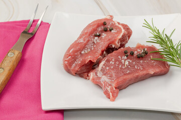 Fototapeta premium viande de sanglier, en gros plan