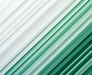 Fototapeta premium Muted emerald green and light fog white abstract pattern background. Geometric shape. Line stripe angle facet triangle fold. Color gradient. Noise grain. Business, tech. Design. Minimal.