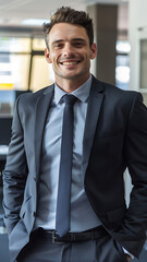 Professional Businessman in Corporate Office