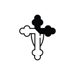 Cross vector icon