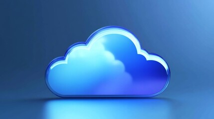 Modern Cloud User Interface with High Contrast Lighting