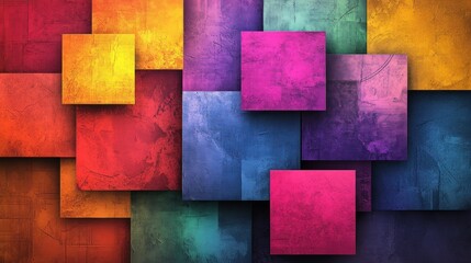 Abstract colorful square pattern background. (1)