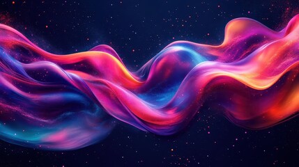 Fluid motion designs, colorful liquid-like shapes in dynamic flow, futuristic and abstract concept, vibrant and smooth