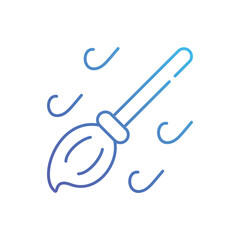 Flying Broom vector icon