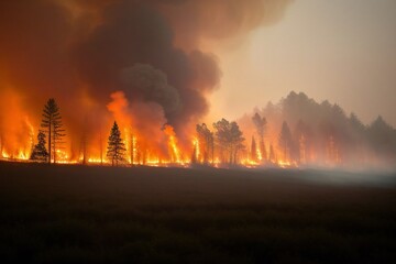 Obraz premium Forest Fire