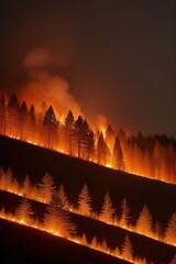 Obraz premium Forest Fire