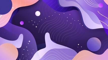 Gradient Purple Colorful Abstract background dream