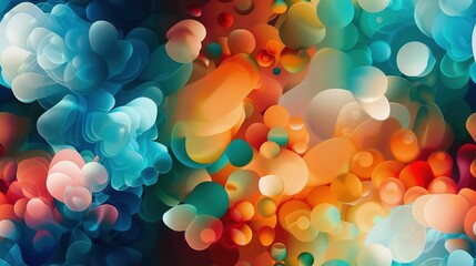   Bubbles floated abundantly in the air, filling its center with an array of them