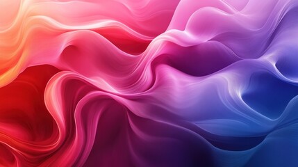Fototapeta premium Background vibrant blend of swirling pink, red, and blue hues in an abstract fluid art composition, perfect for dynamic backfrop and creative backgrounds