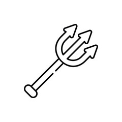 Trident spear vector icon