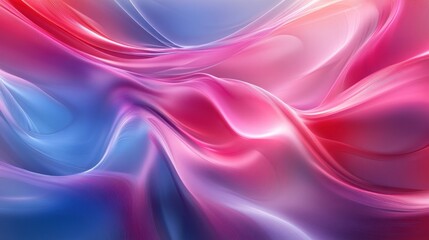 Obraz premium Background vibrant blend of swirling pink, red, and blue hues in an abstract fluid art composition, perfect for dynamic backfrop and creative backgrounds