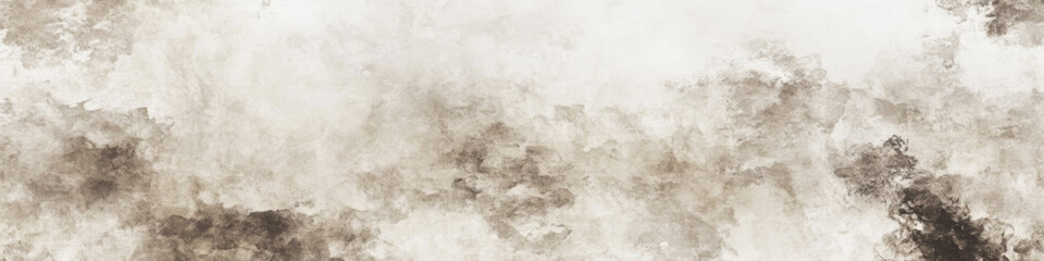 Fototapeta premium Light pastel gray and dusty sepia watercolor pattern. Abstract art background featuring gentle stains and smooth textures. Blank template design.