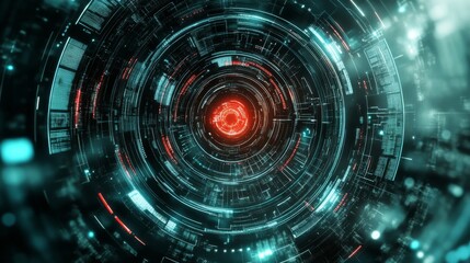 Abstract Technology Analysis with Light Symbols