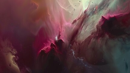 Painting Galaxy nebula Colorful Abstract background