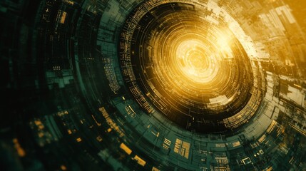 Fototapeta premium Abstract Technology Background with Soft Light Effects