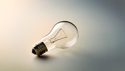 bulb, one, idea, inspiration, think, light, glass, transparent, lonely, design, illustration, close-up