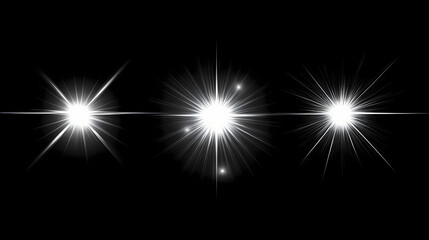 Lens flare effects for overlay designs. abstract sun burst, digital flare, light lens decoration flash. blank background. Sunflare. Illustration