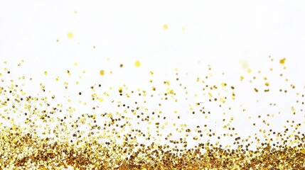   A golden backdrop with a generous dusting of gold glitter