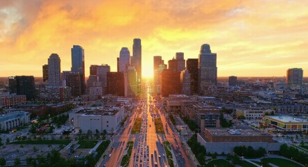 Cityscape at Sunset.