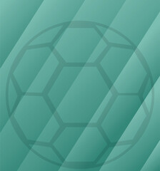 Modern Soccer-Themed Graphic for Sports Art