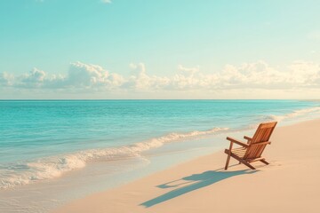 Tranquil Beach Landscape Relaxing Chair