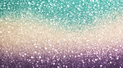 Fototapeta premium Green turquoise gradient fading into beige and purple tones. Granular textures with pastel shimmer effects.