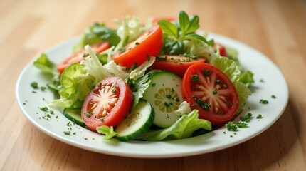 Refreshing  Summer Tomato and Cucumber Salad