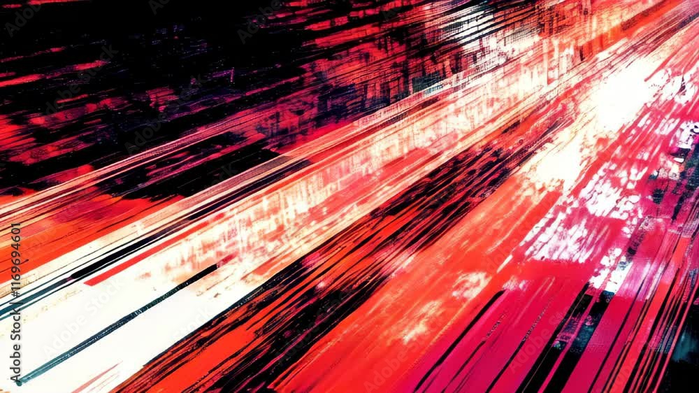 Aufkleber exploring vibrant energy through abstract visuals in a cosmic journey
