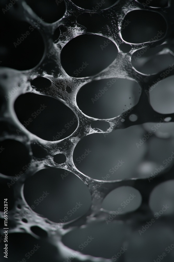 Poster intricate cellular structure art