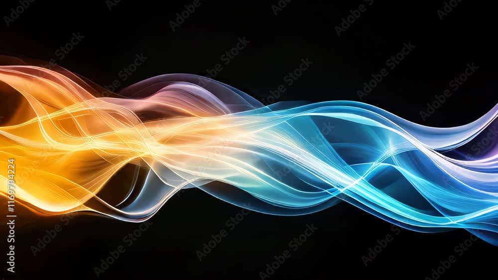Aufkleber captivating dance of smoke and soot intertwining in mesmerizing patterns and colors