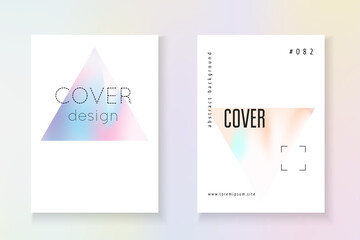 Holographic Background. Plastic Design. Graphic Screen. Purple Rainbow Flyer. Minimalist Foil. Minimal Fluid. Isolated 90s Brochure. Blue Holographic Background