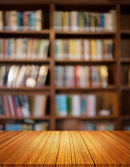 Abstract blurred public library interior space. blurry room with bookshelves by defocused effect. use for background or backdrop in business or education concepts