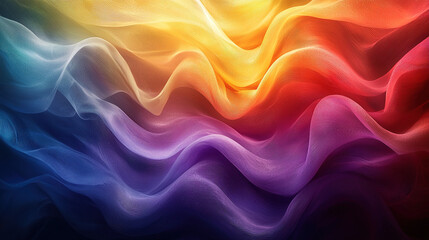 Obraz premium Abstract swirling motion of rainbow spectrum colors blending together, creating a dynamic, energetic design with vibrant hues of red, orange, yellow, green, blue, and purple on a dark background 