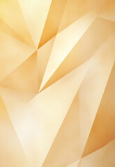 Obraz premium Dusky mustard yellow and pale beige abstract pattern background. Geometric shape. Line stripe angle facet triangle fold. Color gradient. Noise grain. Business, tech. Design. Minimal.
