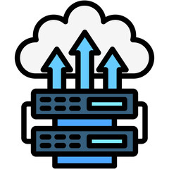 Backup. lineal flat color icon, use for UI, UX, app and web development, digital or print. for digital industry, education, technology.