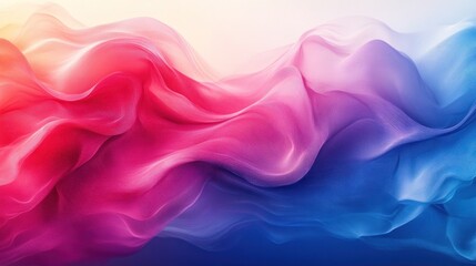 Fototapeta premium Background vibrant blend of swirling pink, red, and blue hues in an abstract fluid art composition, perfect for dynamic backfrop and creative backgrounds