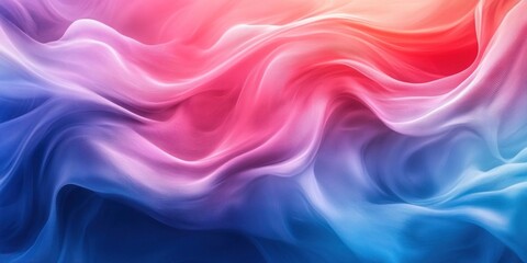 Fototapeta premium Background vibrant blend of swirling pink, red, and blue hues in an abstract fluid art composition, perfect for dynamic backfrop and creative backgrounds