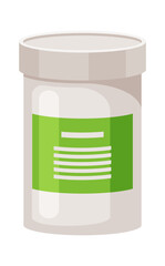 Plastic pills bottle medical container