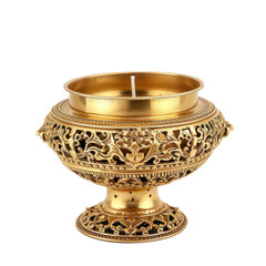 Golden insense burner. 